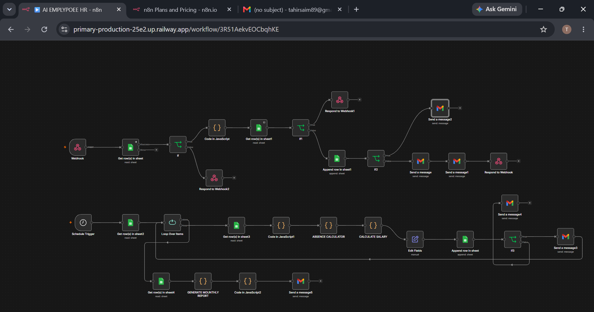 HR & Payroll Workflow project preview